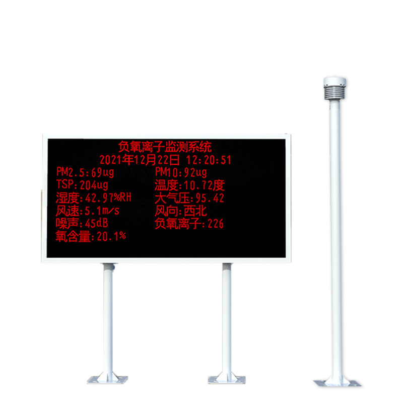 负氧离子监测设备能实时显示空气中的负氧离子浓度